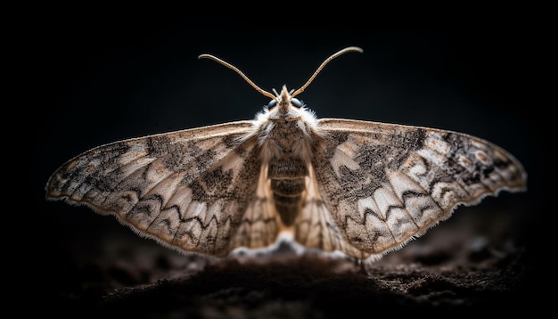 Free photo butterfly wing symmetry in extreme close up generated by ai