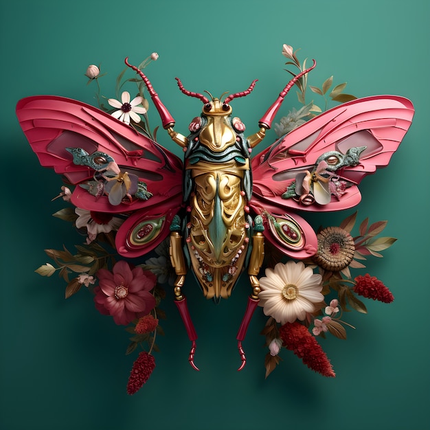 Бесплатное фото Бабочка с красивыми крыльями
