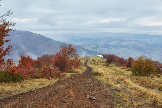 Free photo cableway and ski lifts at mountains