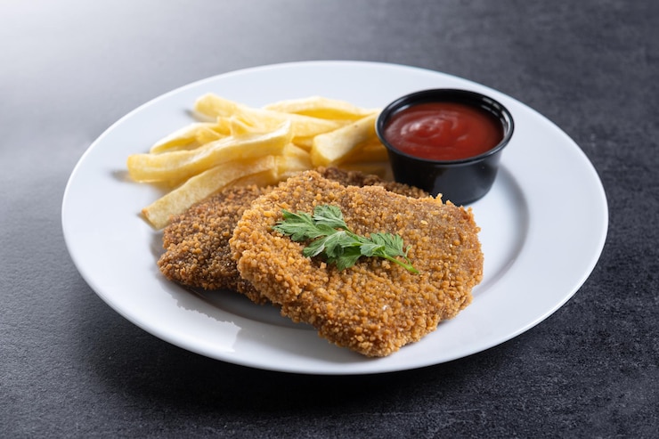 무료 Photo 카초포 (cachopo) 스페인 아스투리아스 지방의 전통 음식