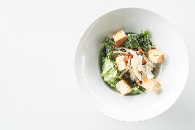Caesar salad with croutons