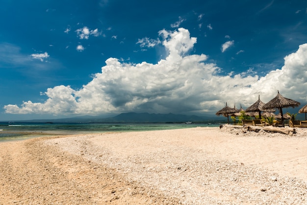 Cafe on tropical beach