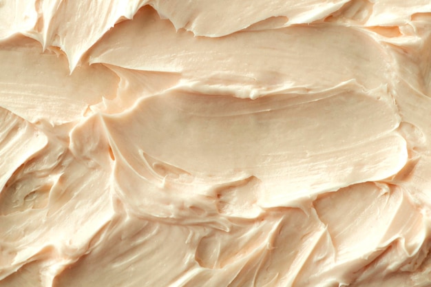 Cake frosting texture background close-up