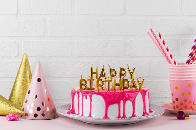 cake and party itmes arrangement