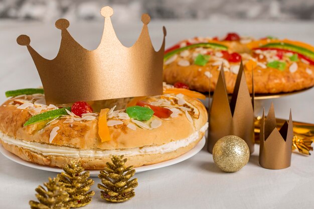 Cakes and crowns dessert happy epiphany