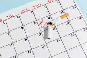 Free photo calendar with quit smoking