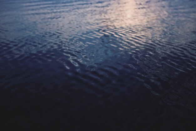 Calm waters in dark blue ocean background