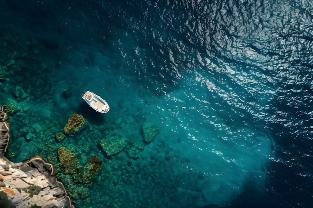 Foto gratuita scena calmante con un paesaggio marino idilliaco e fotorealistico