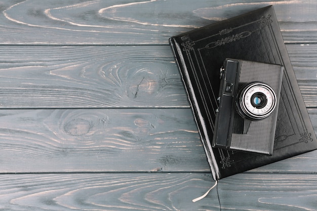 Camera on book