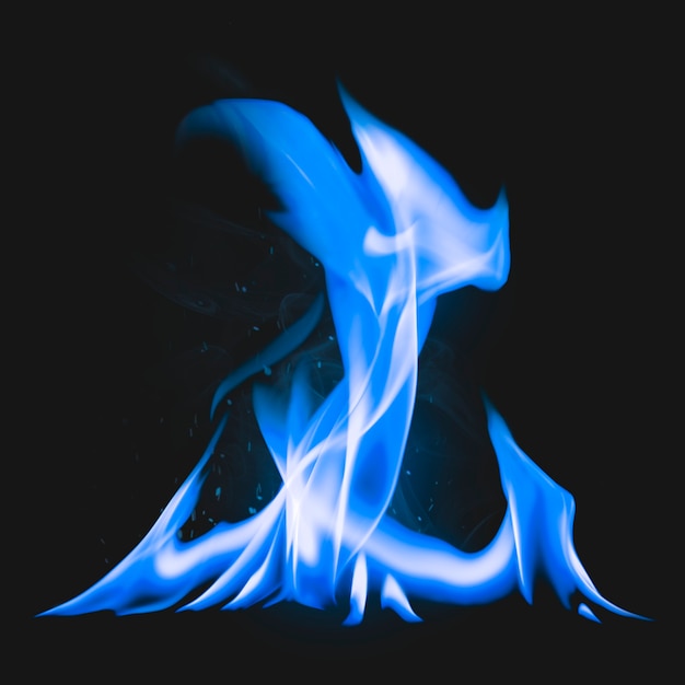 Элемент пламени костра, реалистичное изображение горящего огня
