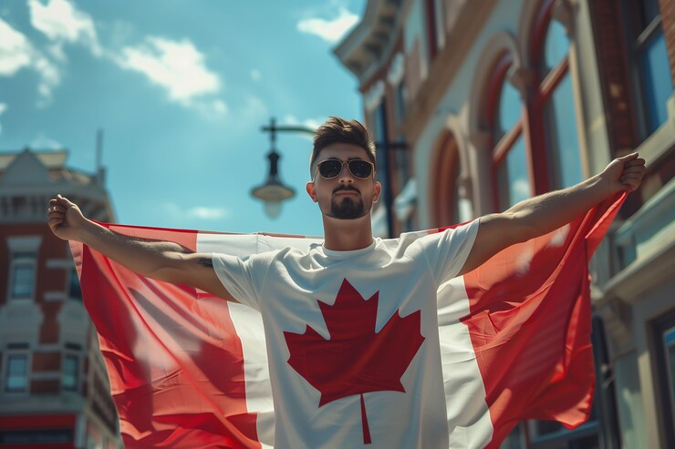 Free Photo canada day celebration with maple leaf symbol