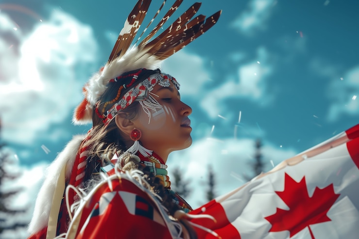 Free Photo canada day celebration with maple leaf symbol