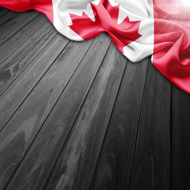 かすスタイルカナダの旗の背景