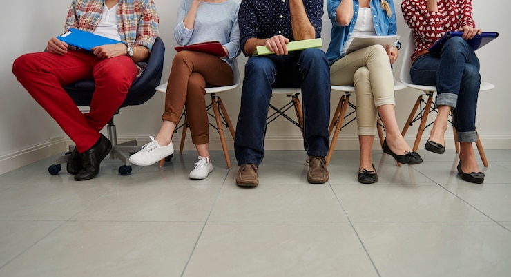 Free Photo candidates waiting for a job interview.