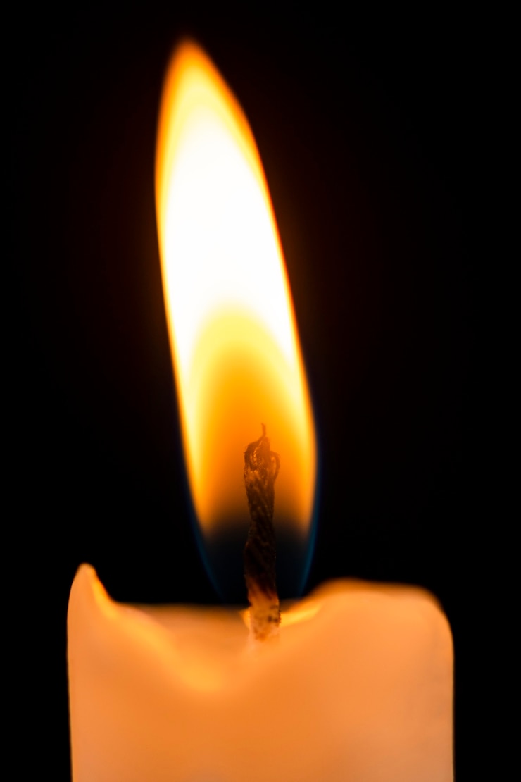 Free Photo candle light background, realistic flame, high resolution image