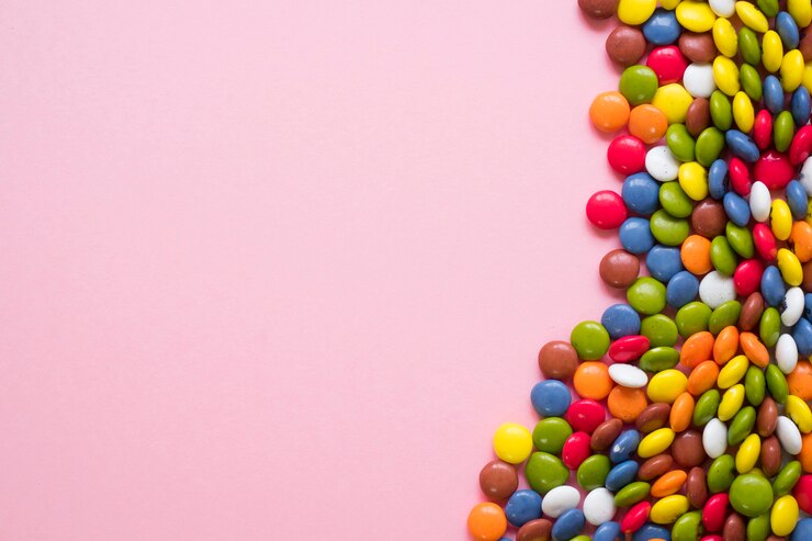 Free Photo candy concept with space