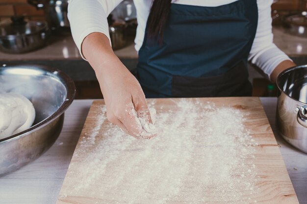 Candy girl in the kitchen.