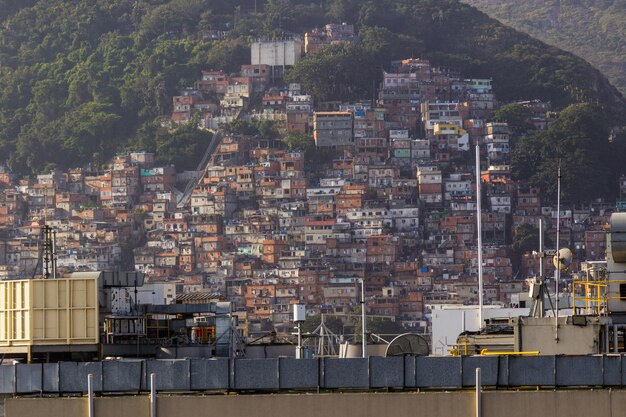 Cantagalo hill in rio de janeiro, brazil.