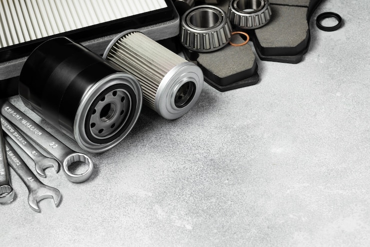 Free Photo car accessories with copy space