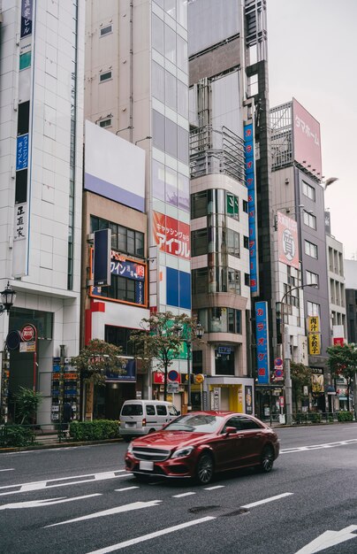 Car on the city street