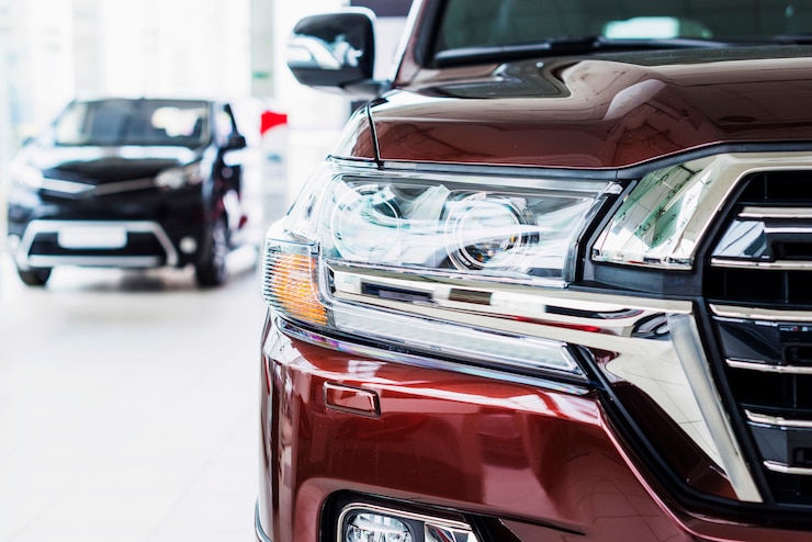 Free Photo car in dealership
