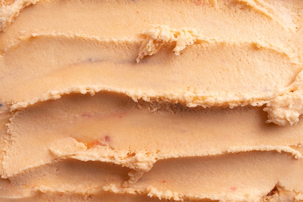 Caramel ice cream texture