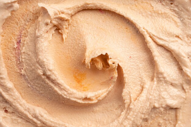 Caramel ice cream texture