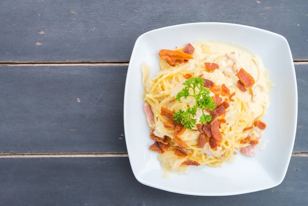 Foto gratuita carbonara