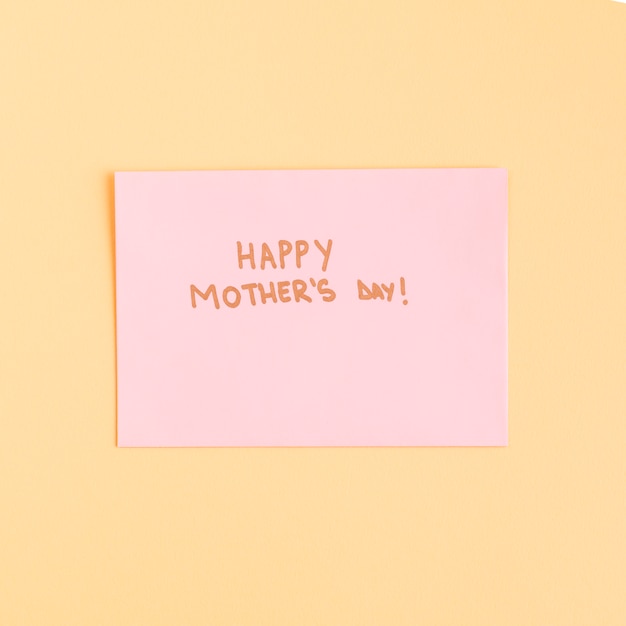 Foto gratuita card dicendo happy mothers day