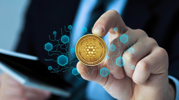 Free photo cardano blockchain platform concept