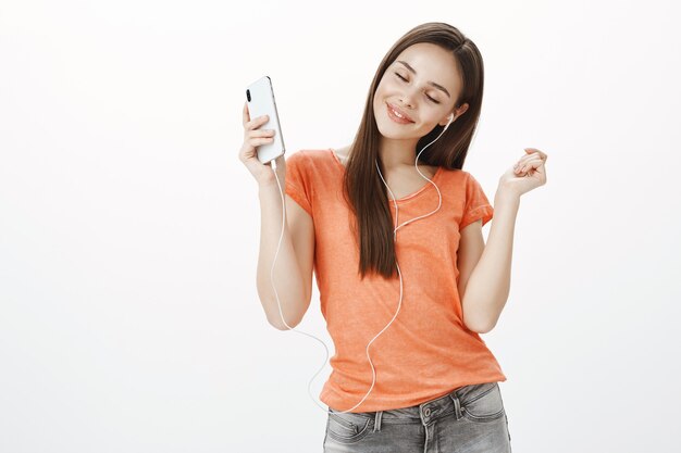 Carefree Girl Dancing with Eyes Closed: Free Stock Photos