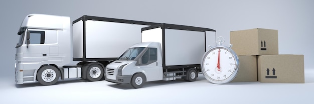 Free photo cargo delivery vehicle