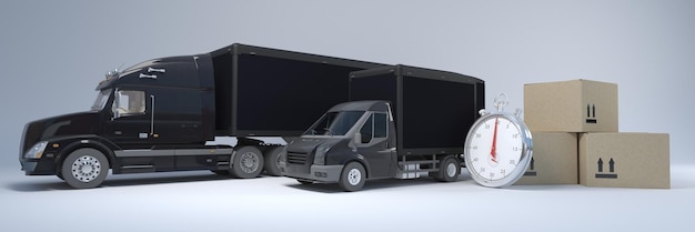 Free photo cargo delivery vehicle