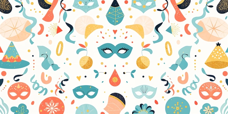 Free Photo carnival pattern wallpaper
