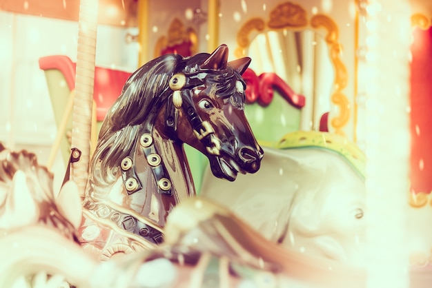 Free photo carousel carnival