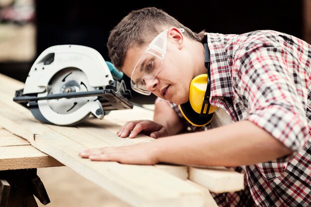 Carpenter working