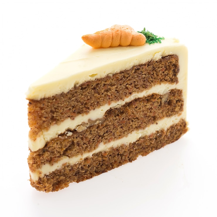 Free Photo carrot cakes isolated