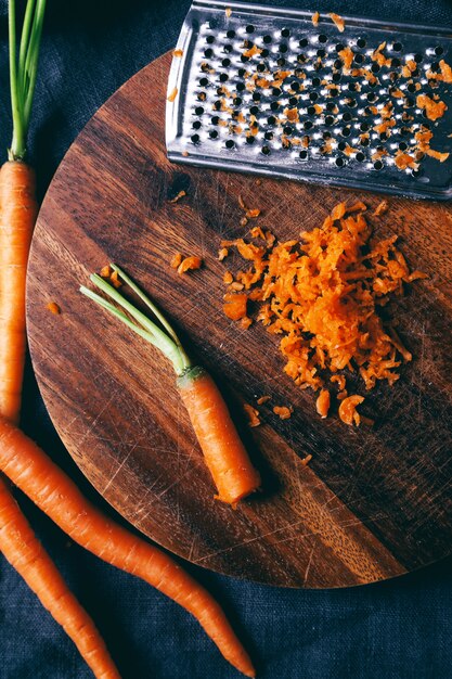 Carrot on the table