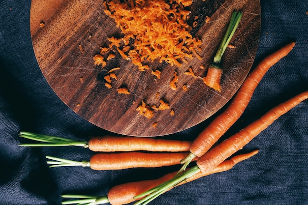 Carrot on the table