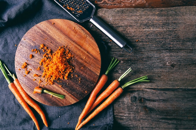 Carrot on the table