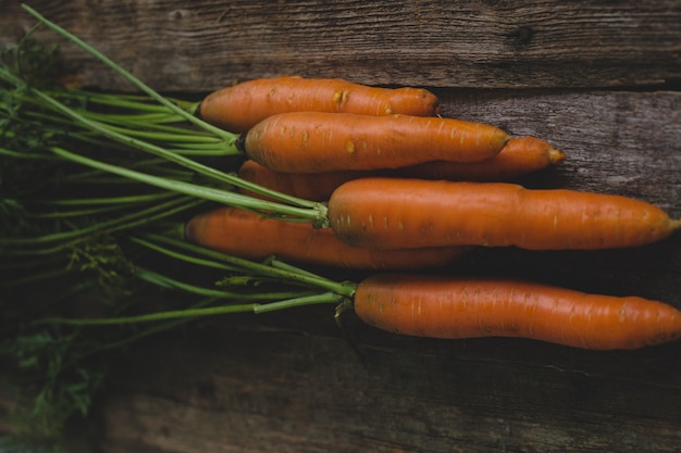 Carrots on the table