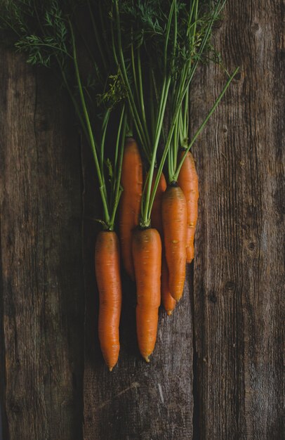 Carrots on the table