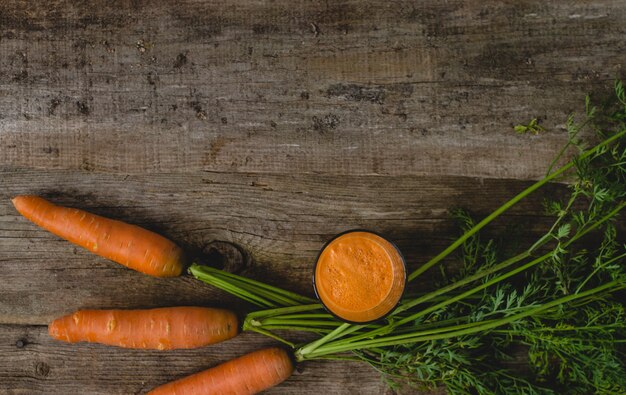 Carrots on the table