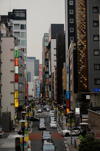 Cars on japan street