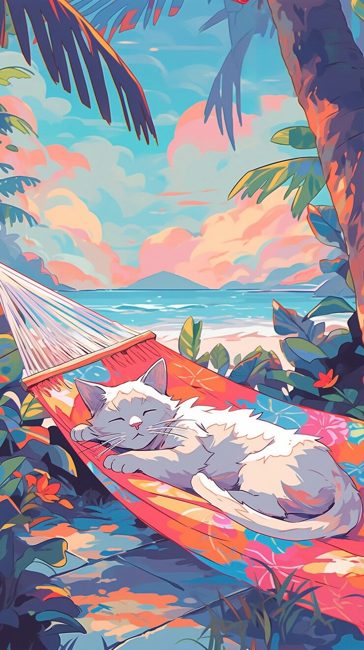 免費 Photo 卡通生活方式的夏季场景