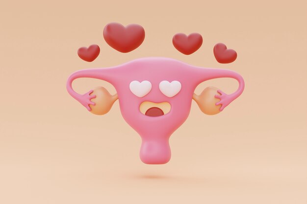 붉은 마음으로 만화 난소