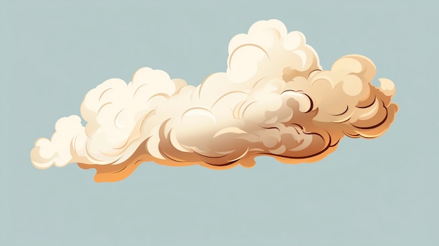 Free photo cartoon smoke  illustrated