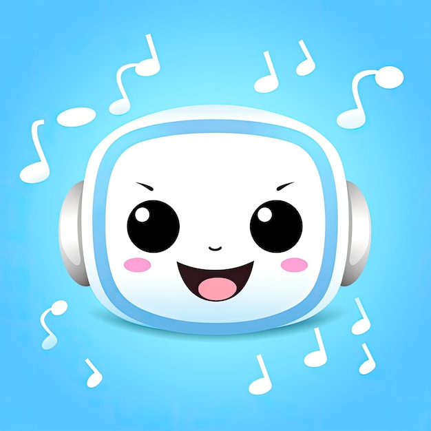 Free photo cartoon style music passion illustrated