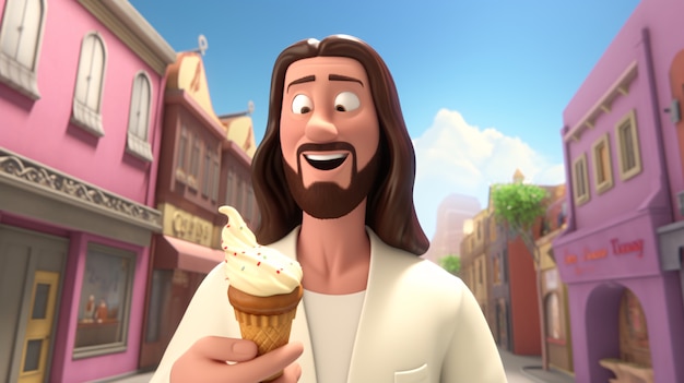 Cartoony jesus christ lifestyle