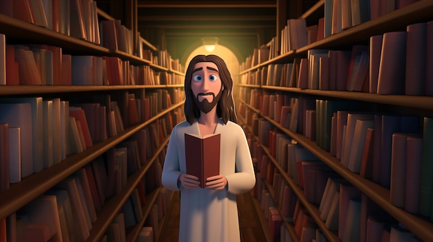 Бесплатное фото Карикатура о жизни иисуса христа